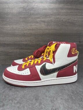 Nike Terminator High Tuskegee Sneakers Mens Size 11 Red Yellow Lot FV4436-001